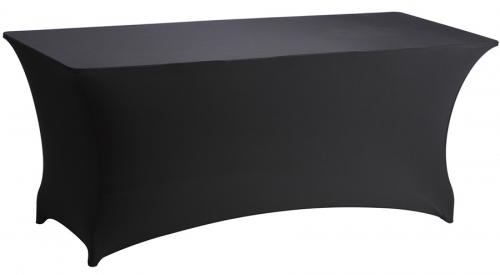 Tafelhoes stretch zwart v. tafel 183 x 76 cm
