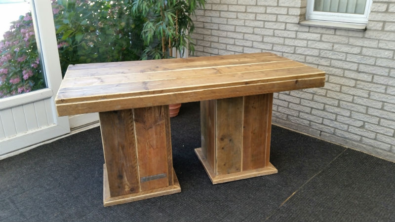 Robuust Zittafel Dubbel  160 x 80 x 75 cm