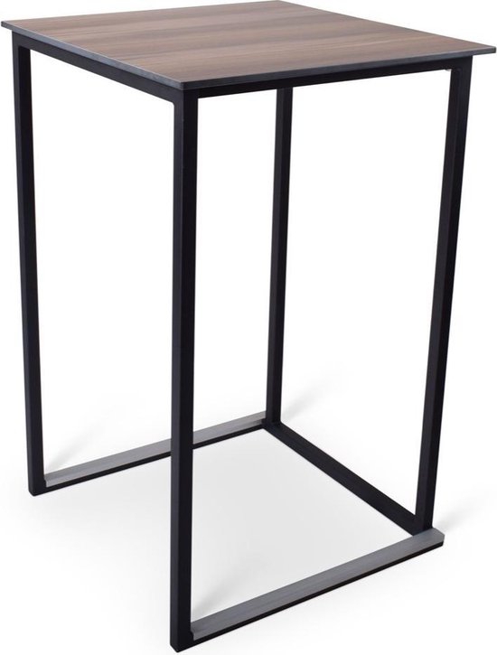 Statafel Time Square Black Oak 70 x 70 x 110 cm