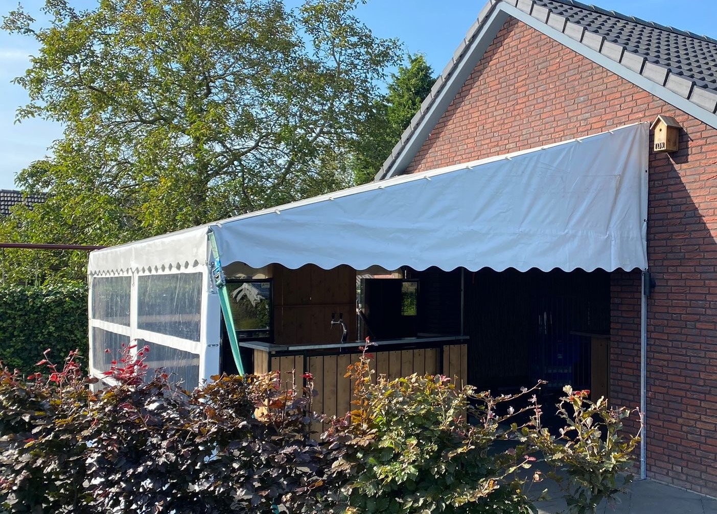 Geveltent - Bekijk de tentverhuur bij www.degroene3hoek.nl