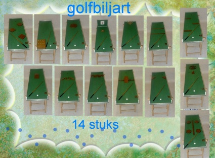 Golfbiljartbanen ( 14 stuks) zijn ook per baan te huur