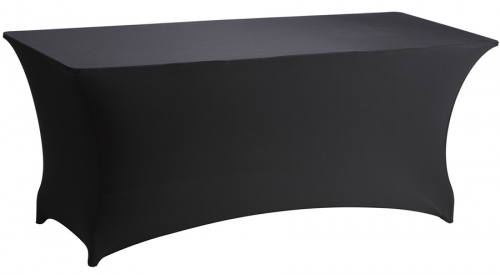 Partyset: Tafel 183x76cm - met stretch hoes zwart
