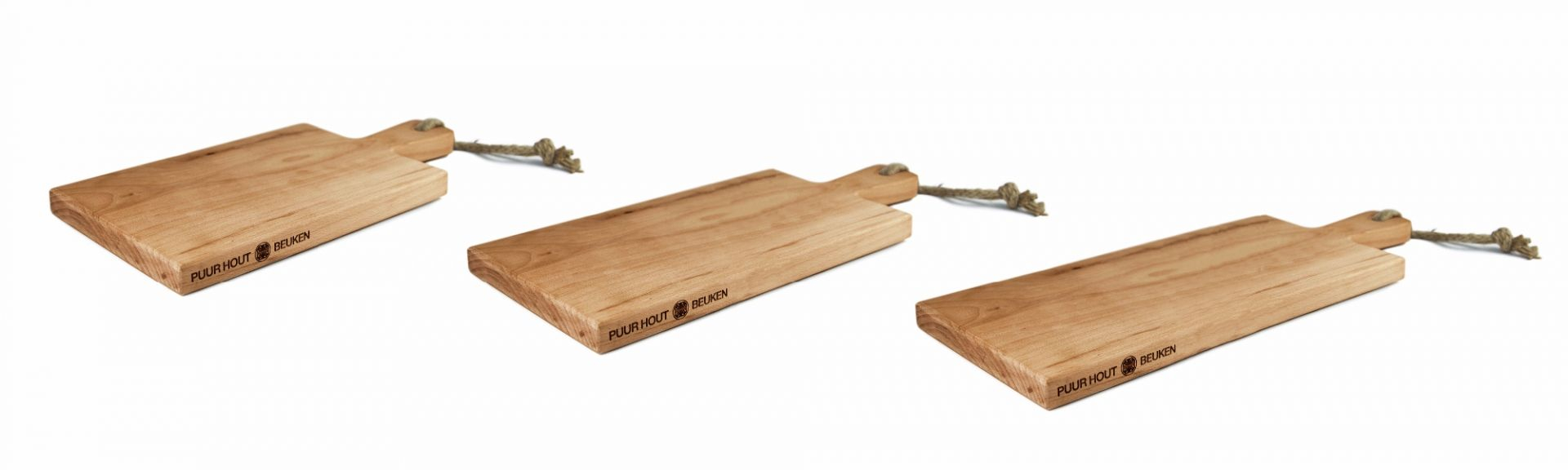 Serveerplank beuken met handvat 59 cm (groot)