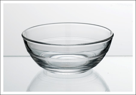 Slaschaal glas middel 17 cm