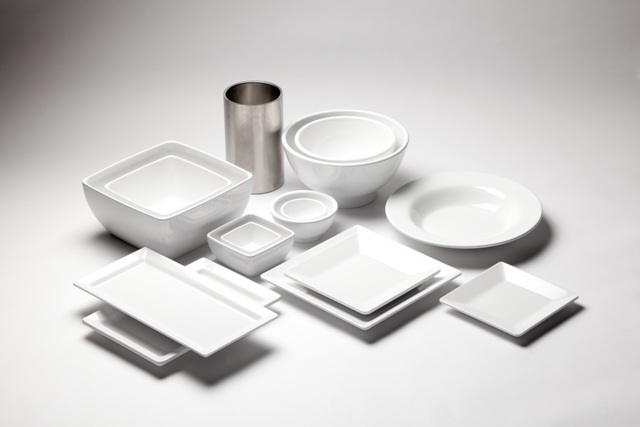 Melamine bord vierkant 21 x 21 cm