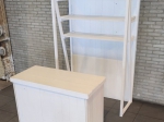 Balie 135 x 70 + achterkast 135 x 200 cm WIT ( ook houtkleur verkrijgbaar)