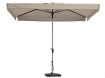 parasol 3 x 3 mtr. met voet (ecru)