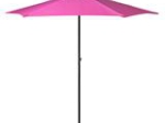 Parasol 250 cm fuchsia + voet