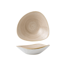 Stonecast bowl triangel Zandkleur18,5 cm 37 cl