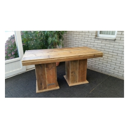 Robuust Zittafel Dubbel  160 x 80 x 75 cm