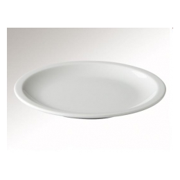 Plat bord 23,5 cm. wit mammoet