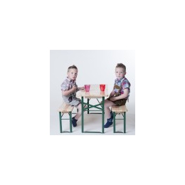 Bankenset voor kinderen (1 tafel 110 x 40+ 2 banken)