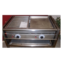 Gas Barbeque slagers Role  58 x 86 (bakmaat 49 x 72 ) HALF rooster, HALF bakplaat ( excl. gas)