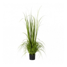 Kunstplant gras 180 cm in pot grijs.