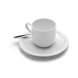 Koffiekop + schotel (villeroy en boch)