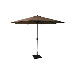 Parasol 300 cm rond Taupe + voet