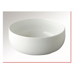 Slaschaal wit rond 22,5 cm