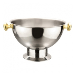 Bowlschaal rvs op poot 38,5 cm